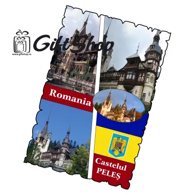 Castelul peles romania, magnet frigider mgs175